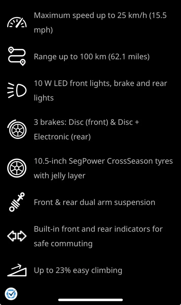 Segway P100S electric scooter - Image 2