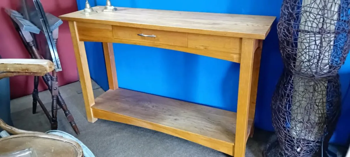Oak Console Table - Image 1