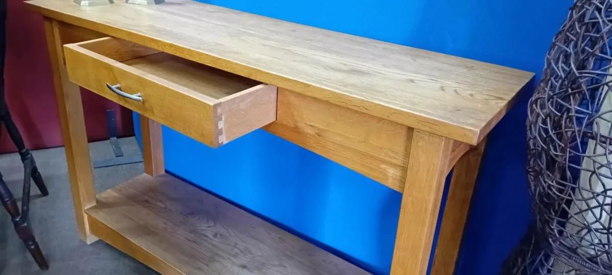Oak Console Table - Image 2