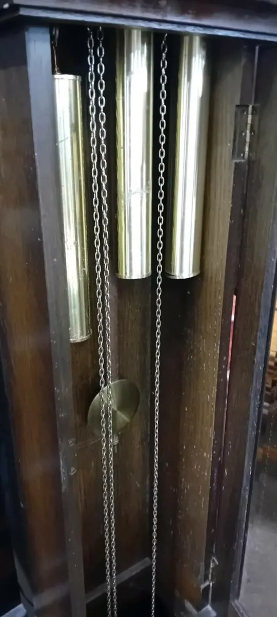 Oak Cased German Movement Grandmother Clock - Image 4