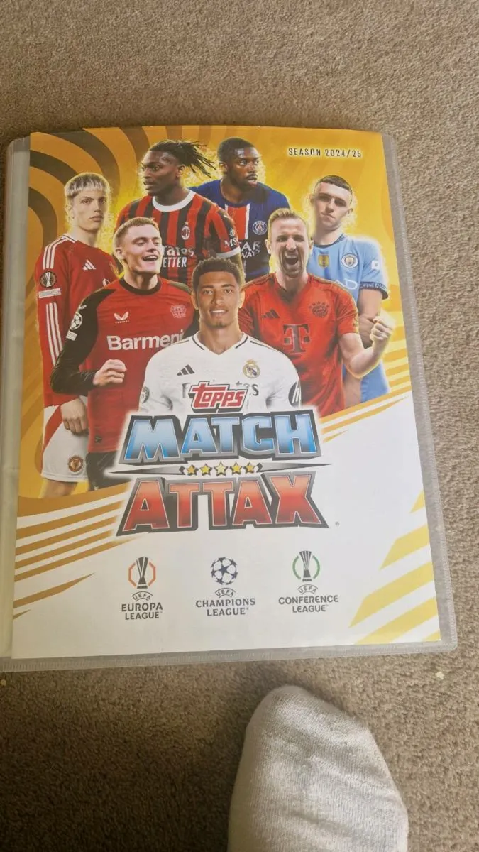Match attax 24/25 cards and binder - Image 1