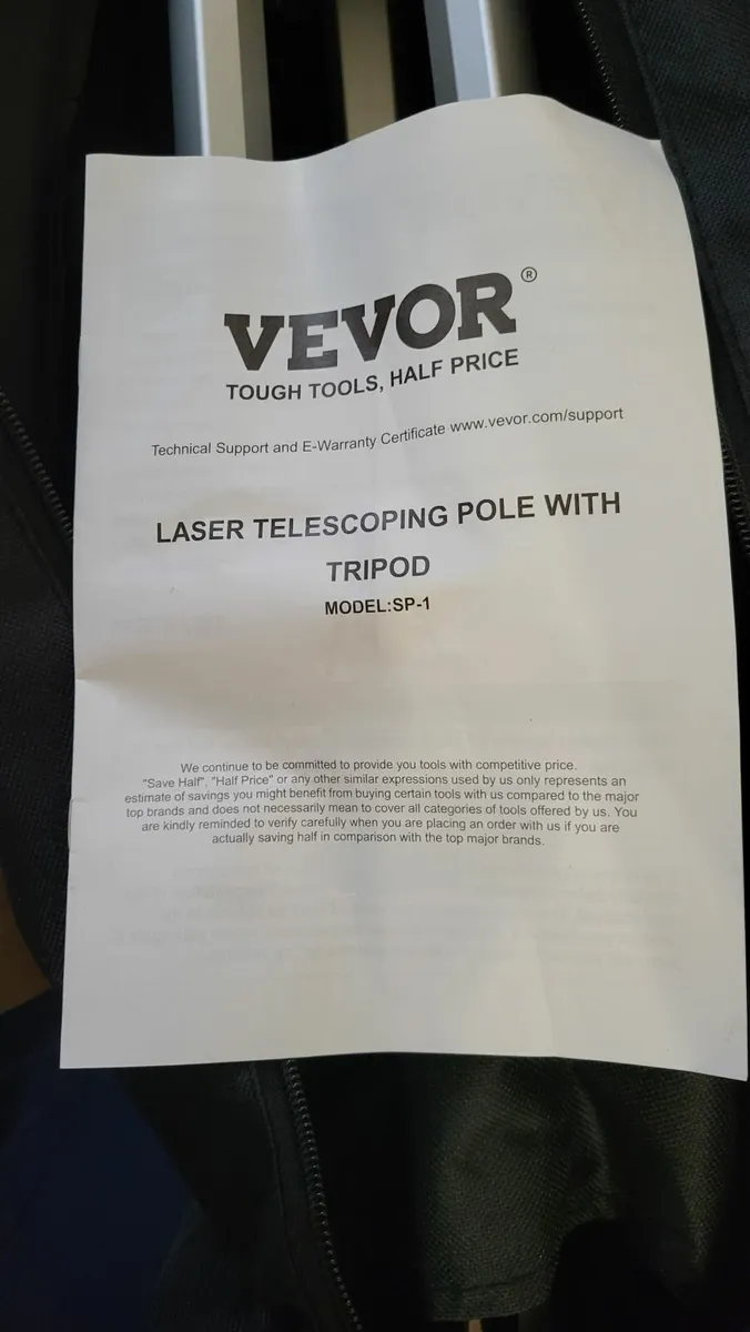 Laser telescoping pole with tripod - Image 2