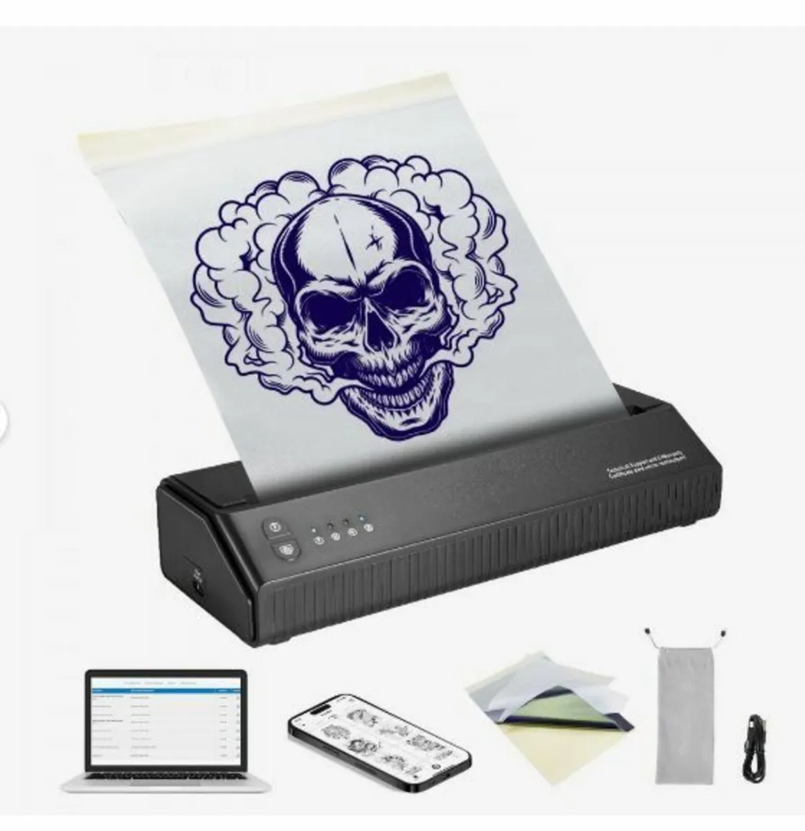 Tattoo Transfer Stencil Printer, Wireless Bluetoot - Image 4