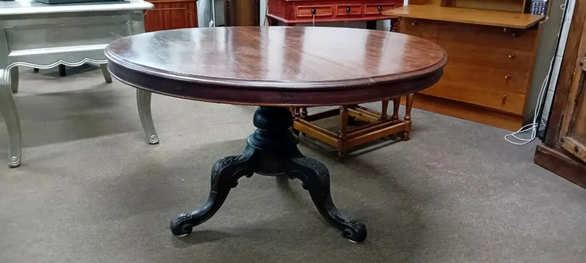 Late Victorian Mahogany Tilt Top Table - Image 1