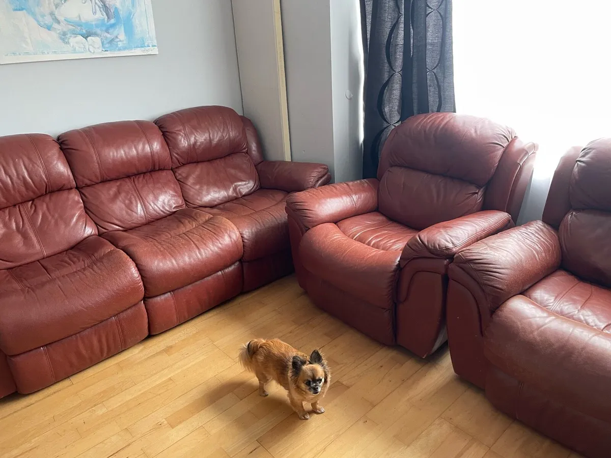 Sofa and armchair recliner set - Image 1