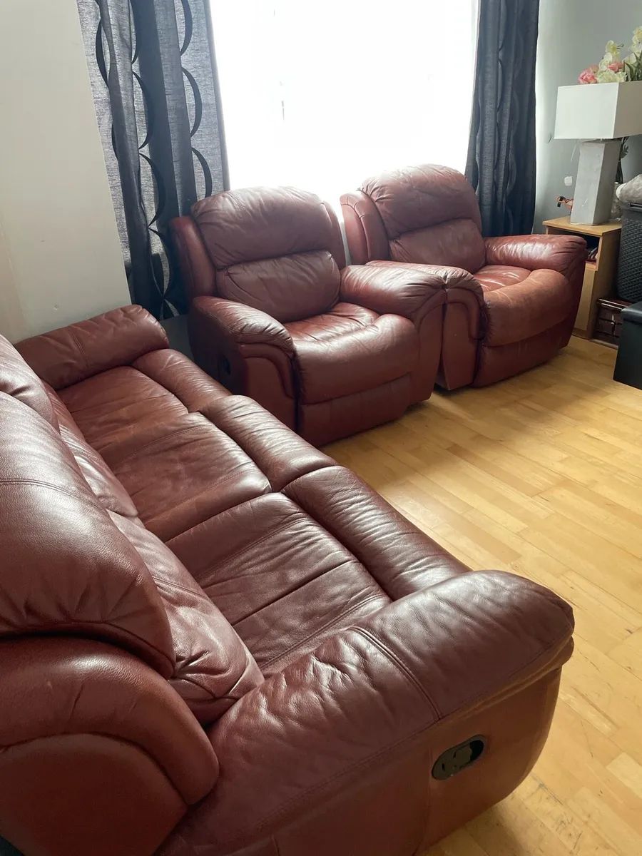Sofa and armchair recliner set - Image 2