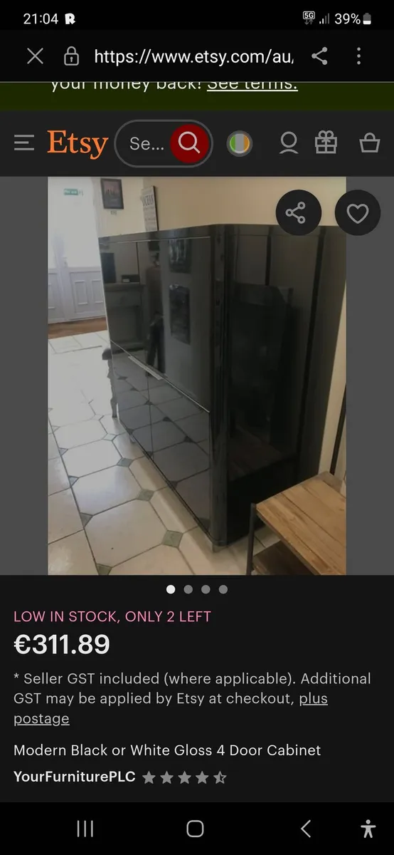 Cabinet for sale black . - Image 1