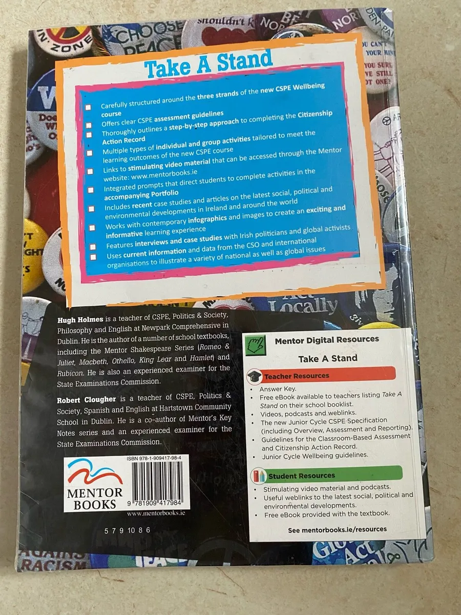 CSPE for New Junior Cycle Take A Stand Book - Image 2