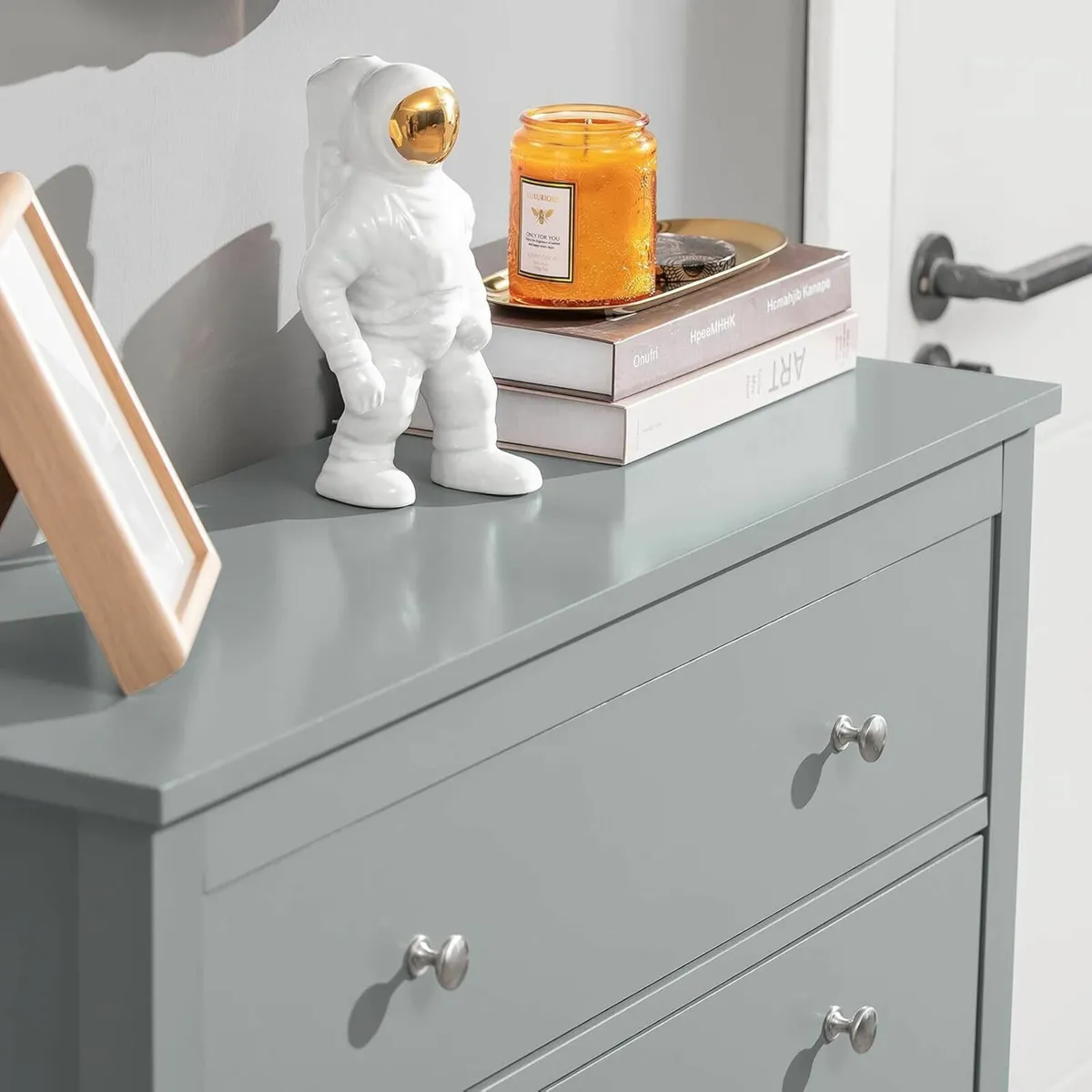 Shoe Cabinet with Drawers Tall Shoe Storage Cupboa - Image 4