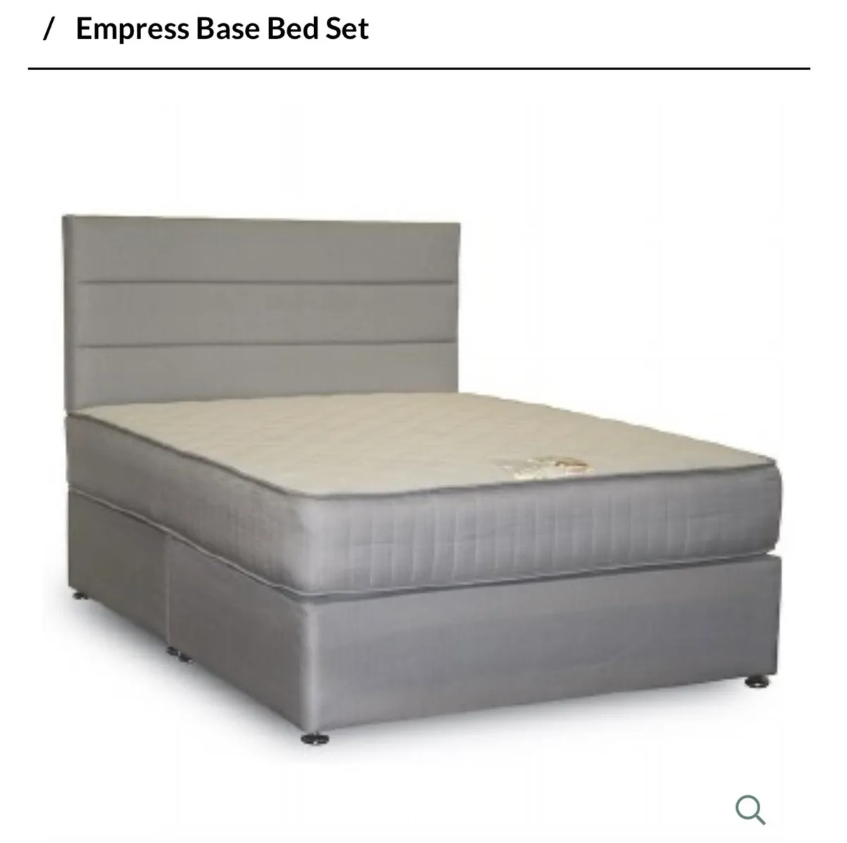 King size base and headboard