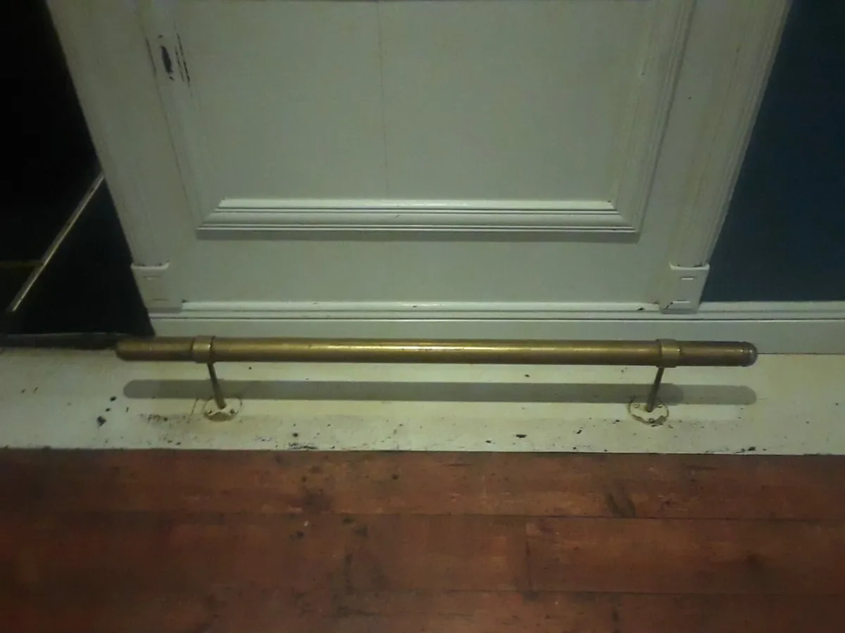 Brass bar footrest - Image 1