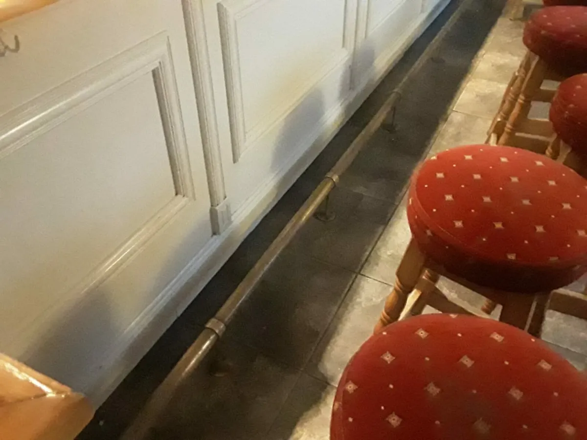 Brass bar footrest - Image 2