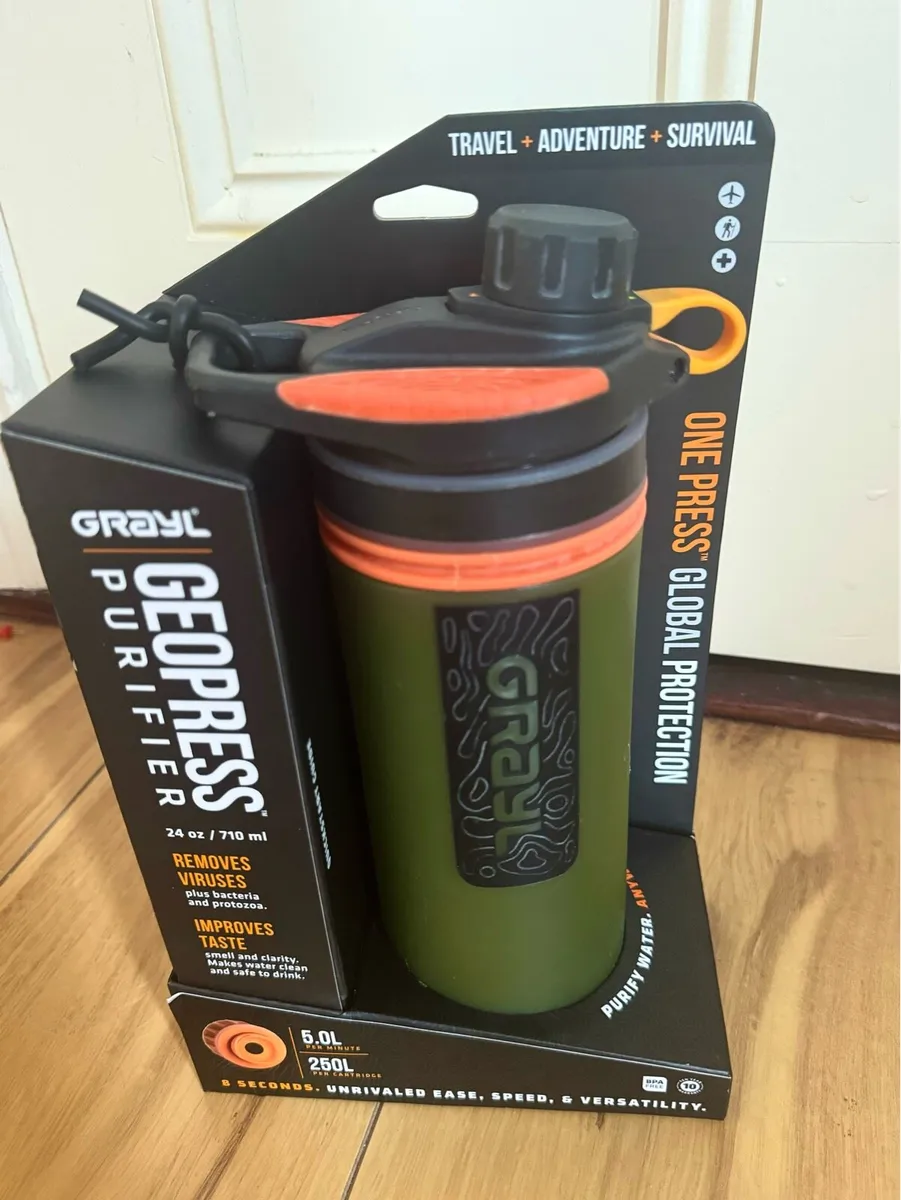 GeoPress Grayl Purifier Nature Bottle (710ml) - Image 1