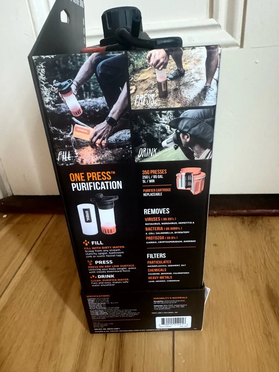GeoPress Grayl Purifier Nature Bottle (710ml) - Image 3