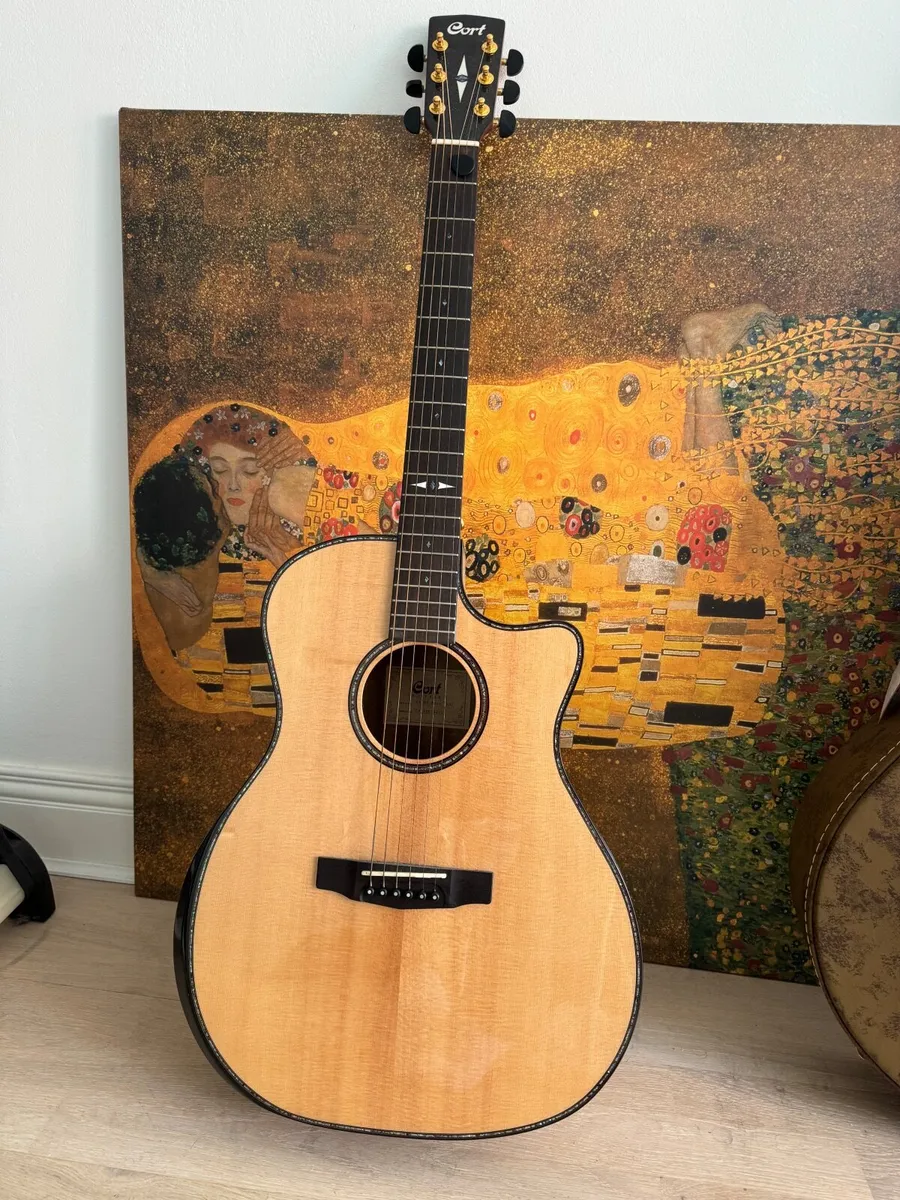 Cort acoustic electric guitar - GA MY bevel NAT - Image 1
