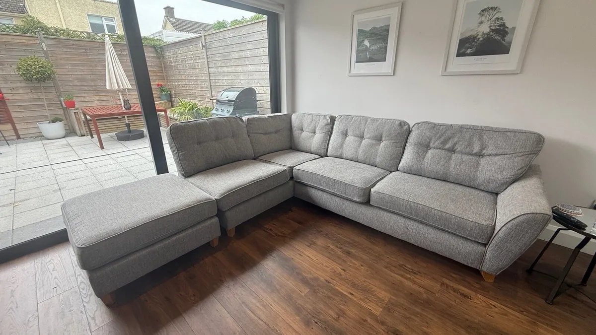 Grey Corner Sofa / Couch - Image 2