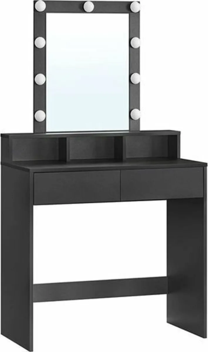 Dressing Table with Mirror and Light Bulbs - Image 4