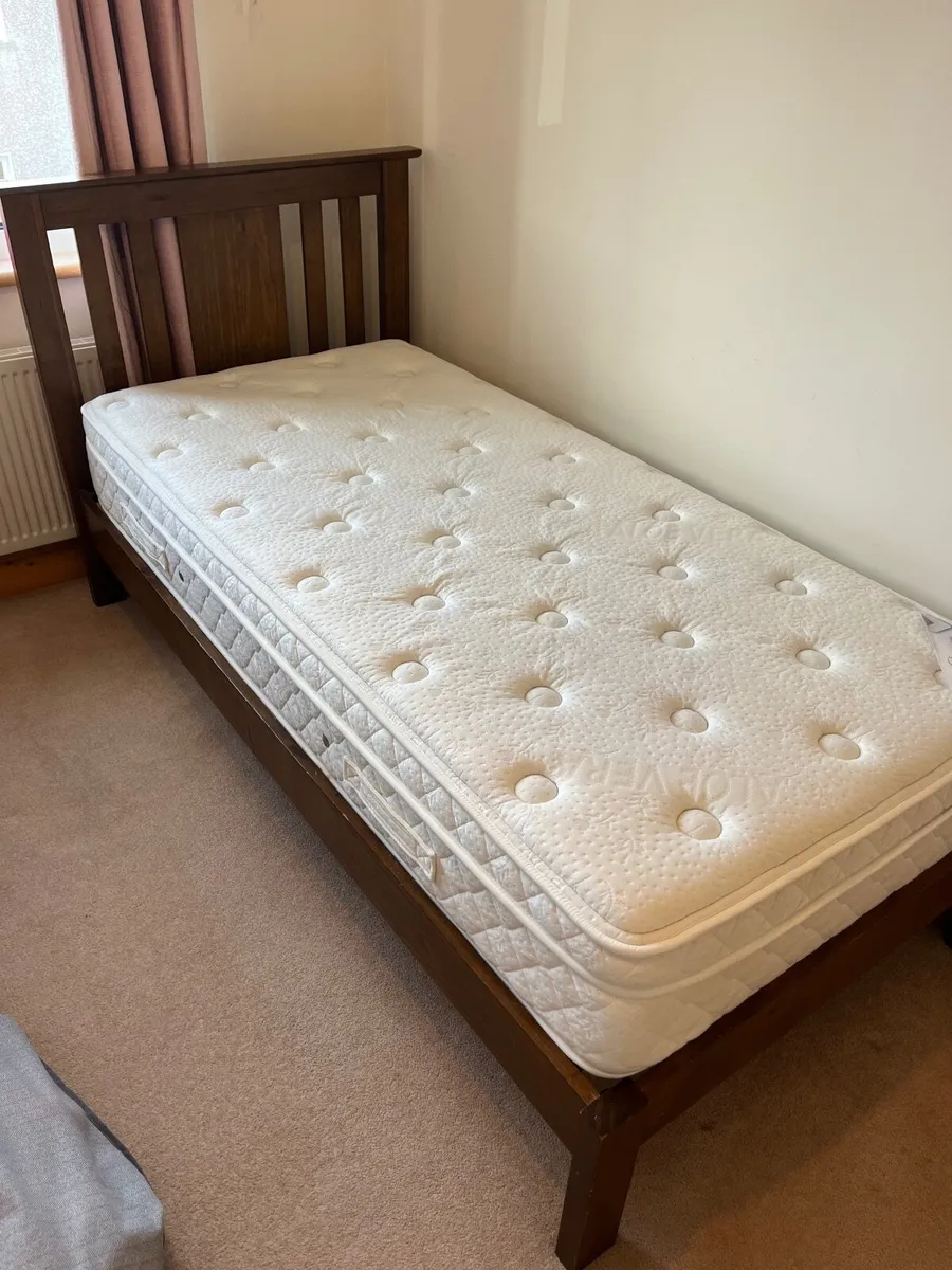 Single Bed frame and mattress - Image 1