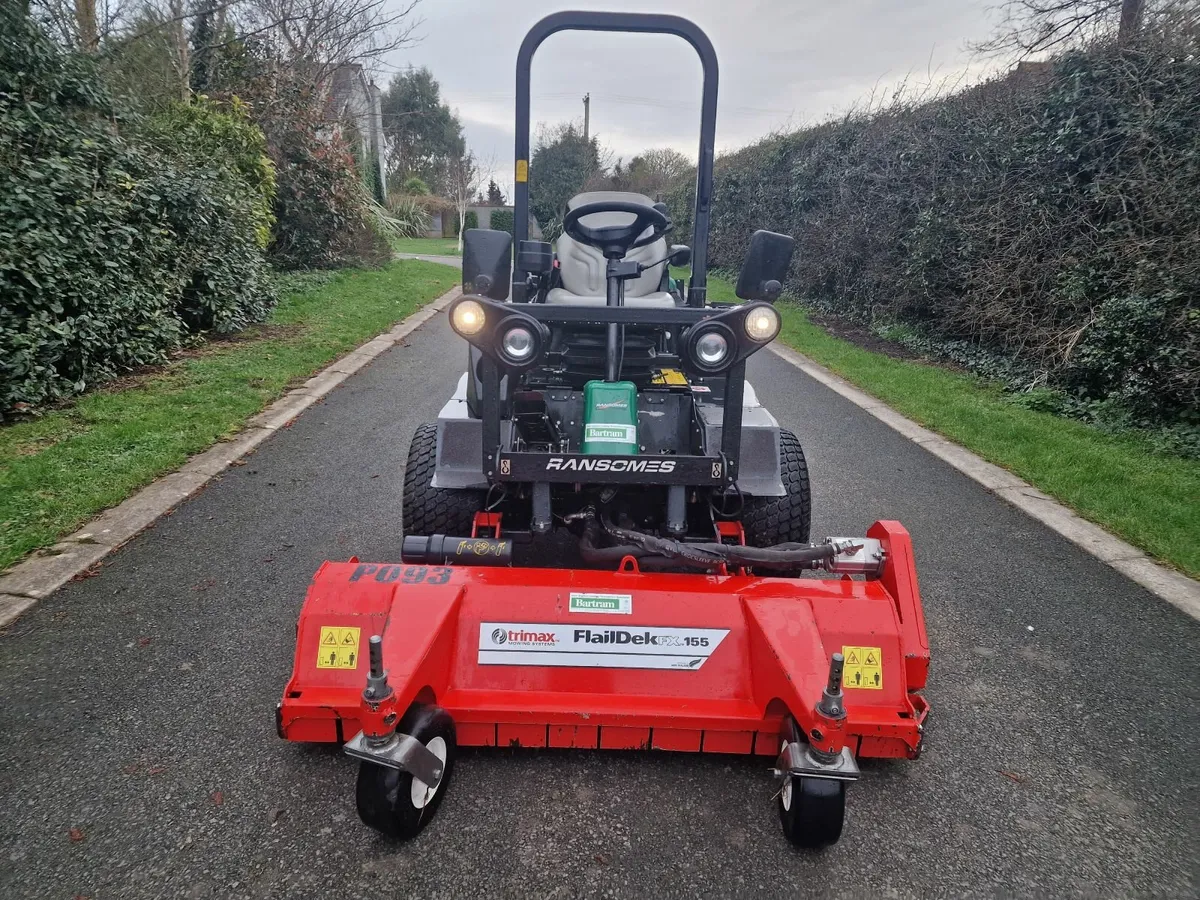 Ransomes flail ride on mower lawnmower - Image 1