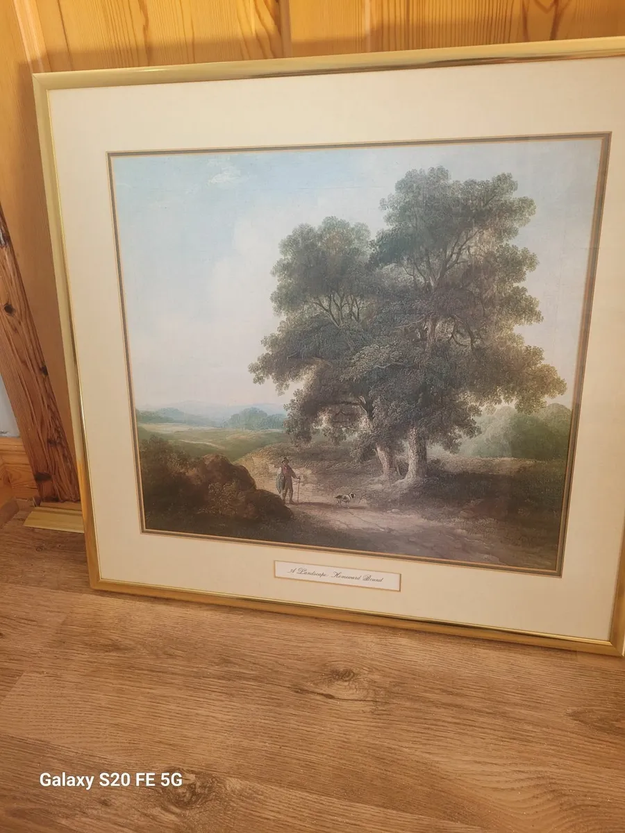 Brass framed picture - Image 1
