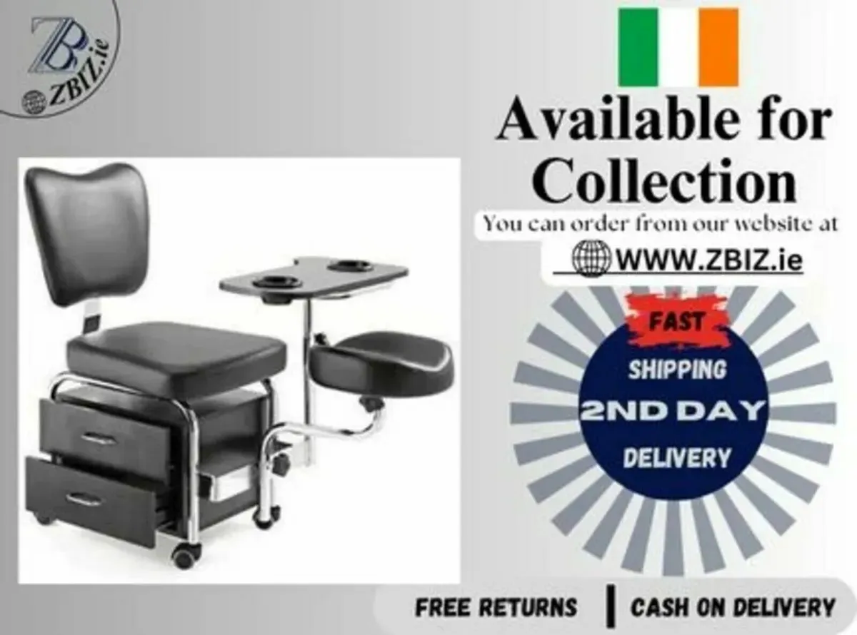 Manicure & Pedicure Nail Station with Table Spa - Image 1