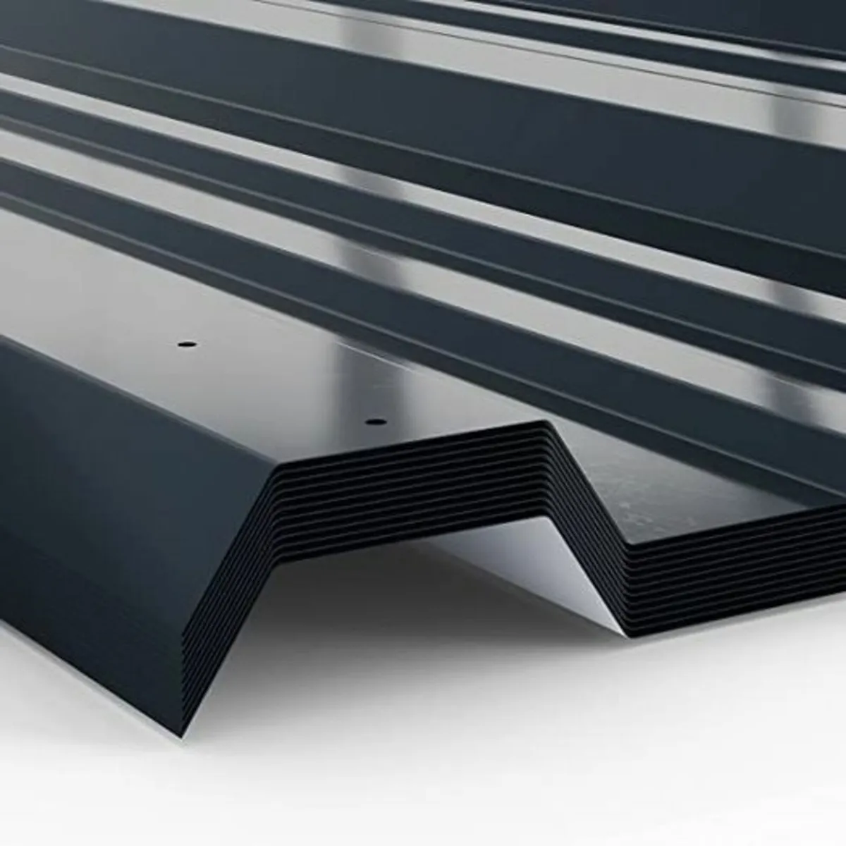 12 x corrugated metal sheets. - Image 3