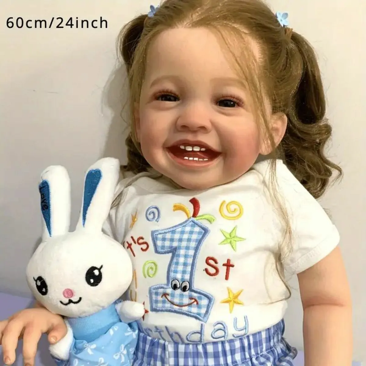 Reborn Baby Doll with 3D Painted Skin Vinyl Head a - Image 2