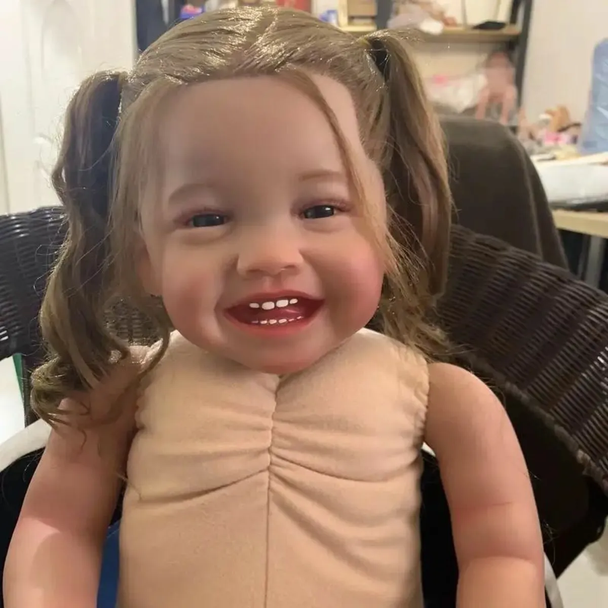 Reborn Baby Doll with 3D Painted Skin Vinyl Head a - Image 3