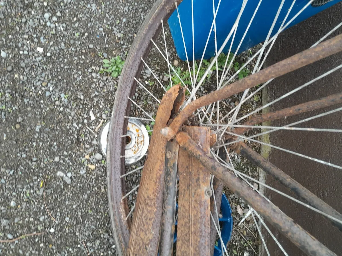 Vintage triump push bike - Image 3