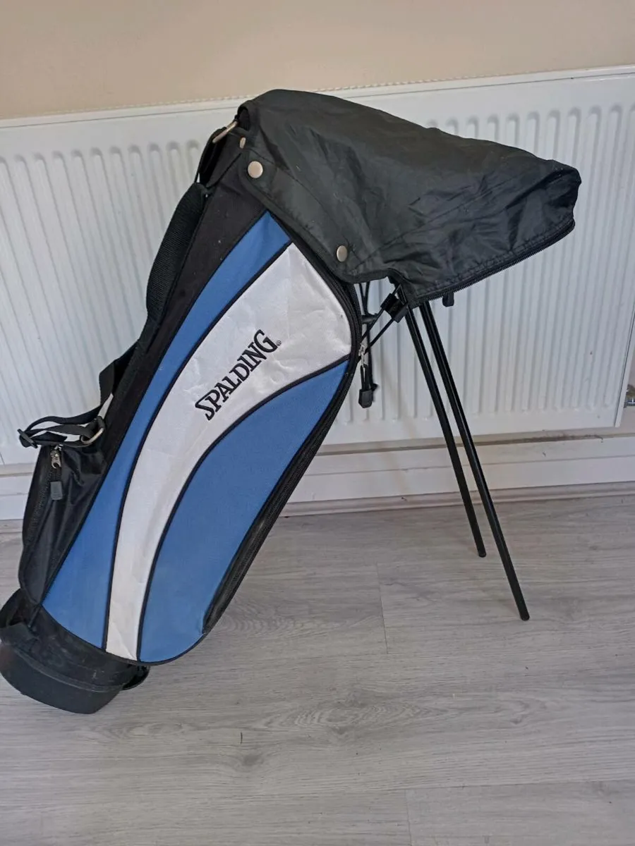 Kids Spalding golf bag with stand - Image 2