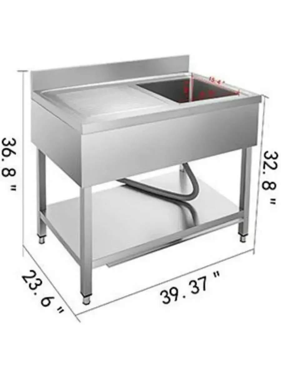Single Bowl Sink Unit for Bar and Kitchen - Image 4
