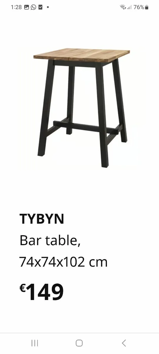 IKEA High bistro table - Image 2