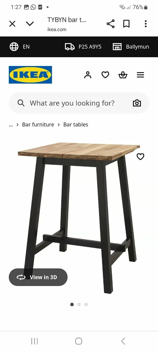 IKEA High bistro table - Image 3