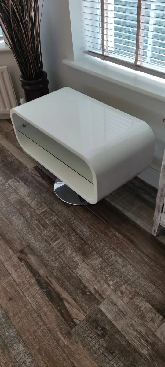 White TV Stand - Image 3