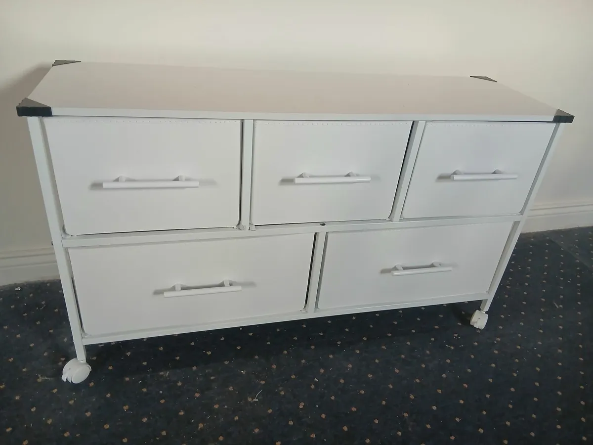 Drawer unit white unwanted gift never used perfect - Image 4