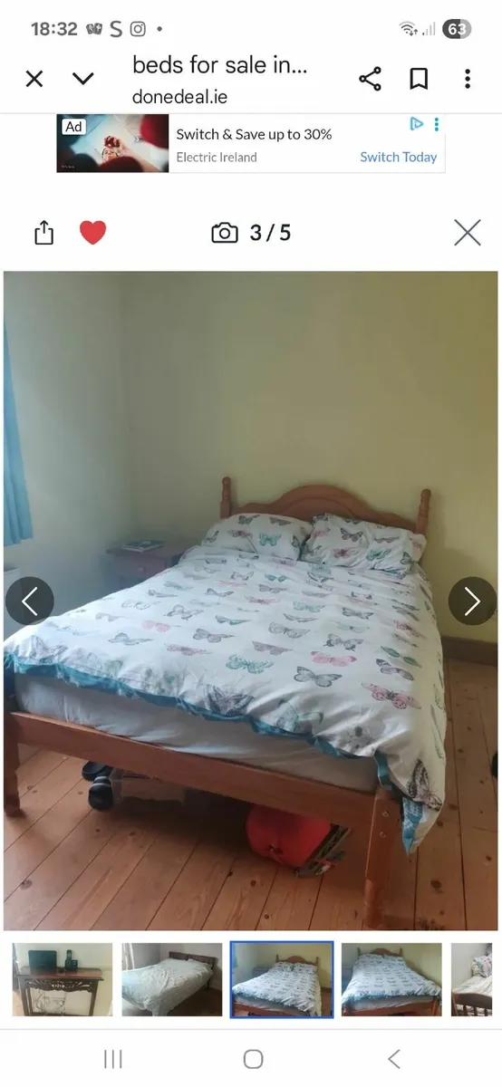 Wooden bed - Image 2