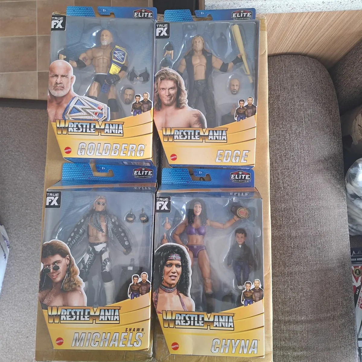 Selection of WWE Elite figures.
