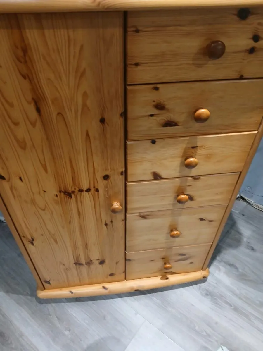 Small Pine 6 drawer wardrobe - Image 3