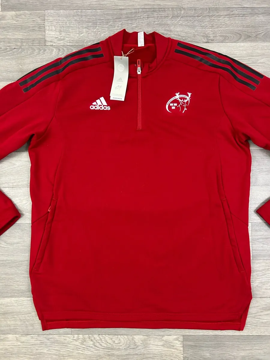 NEW Adidas Munster Rugby Half Zip Fleece Jumper - Image 2