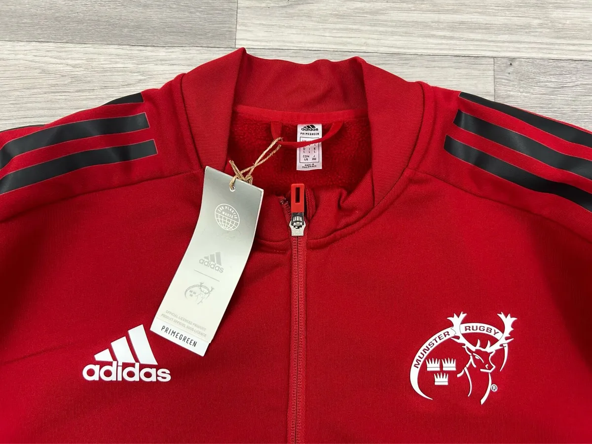 NEW Adidas Munster Rugby Half Zip Fleece Jumper - Image 3