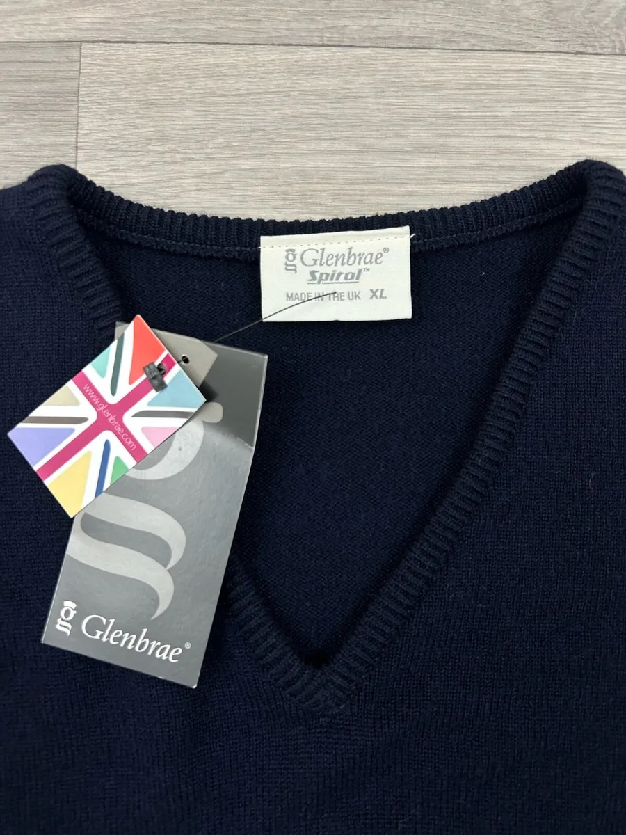 Glenbrae Merino Lambswool Jumper Mens XL - Image 3
