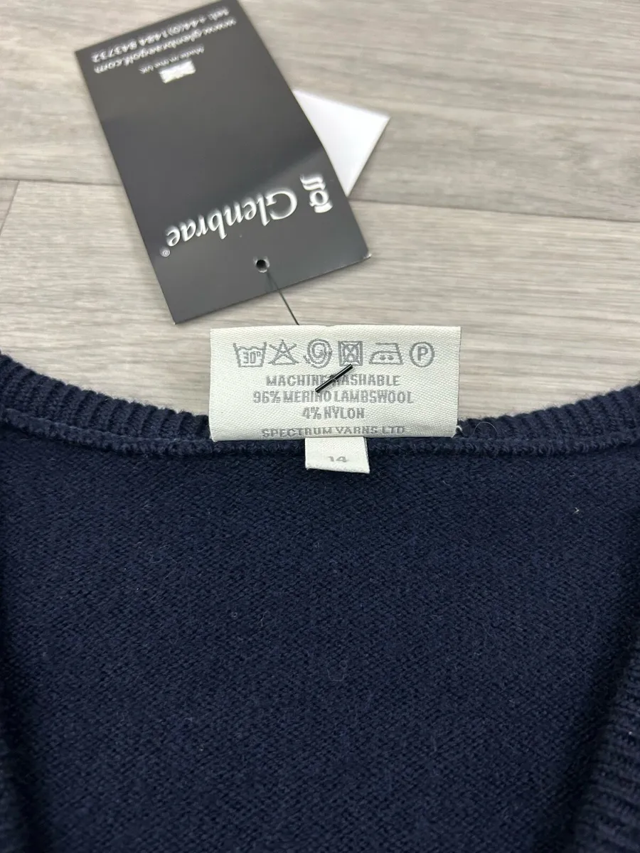 Glenbrae Merino Lambswool Jumper Mens XL - Image 4