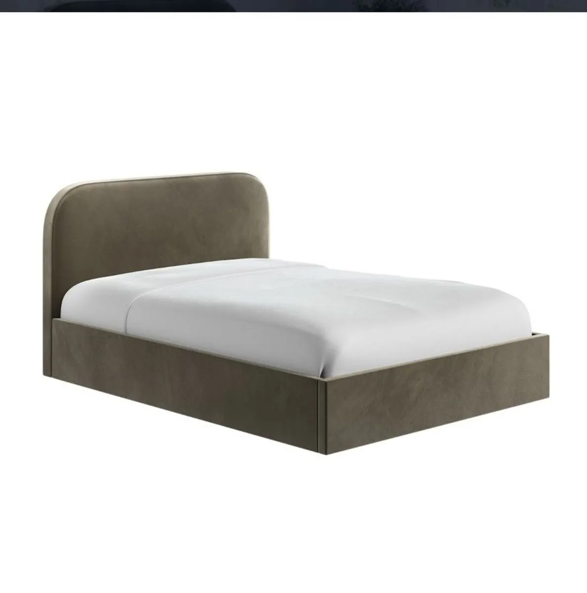 Ottoman Bed with Curved Headboard- Small Double (4ft) - Image 3