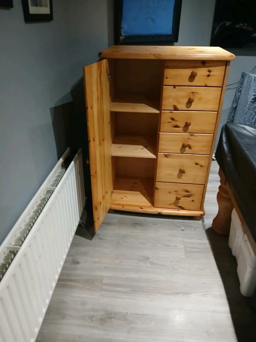 Small Pine 6 drawer wardrobe - Image 4