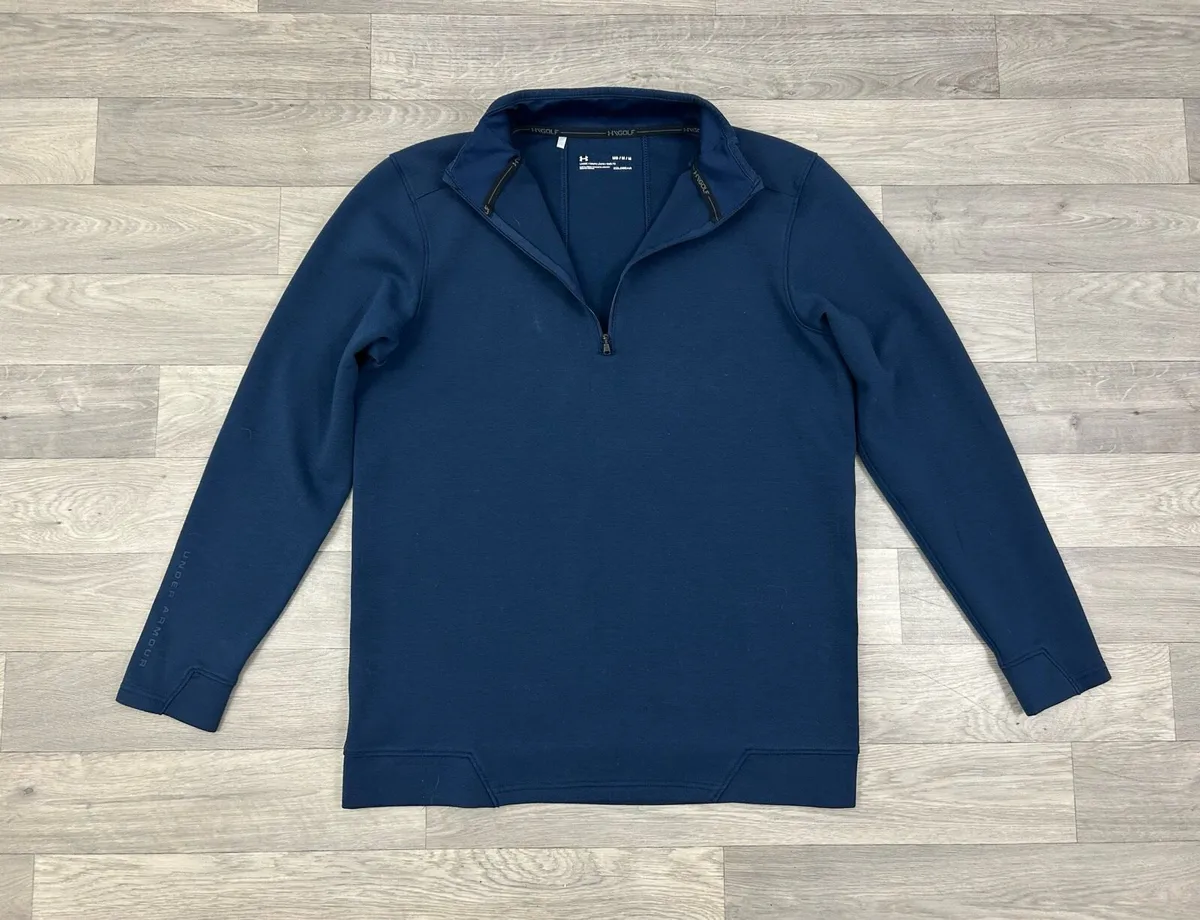 Under Armour Golf Half Zip Jumper Mens Medium - Image 1
