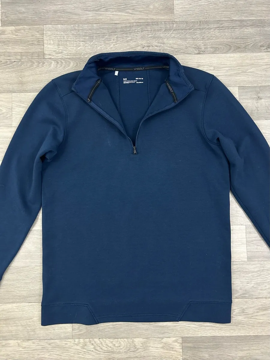 Under Armour Golf Half Zip Jumper Mens Medium - Image 2