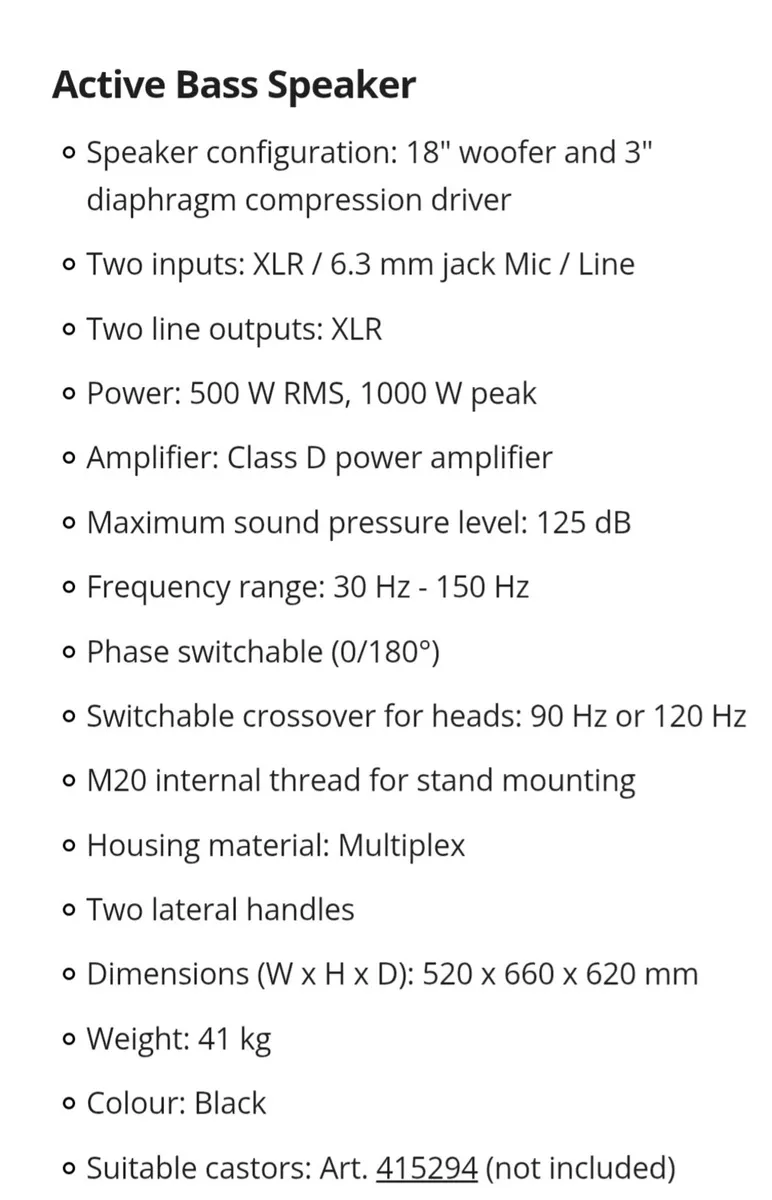 Pa Subwoofer - Image 2