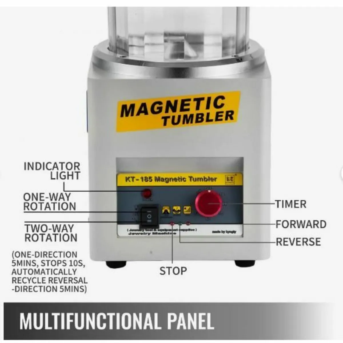 KT-185 Magnetic Tumbler 180mm - Image 2