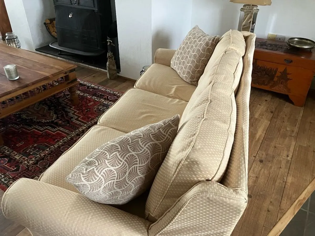Three seater sofa and arm chair by Collins and Hayes - Image 2