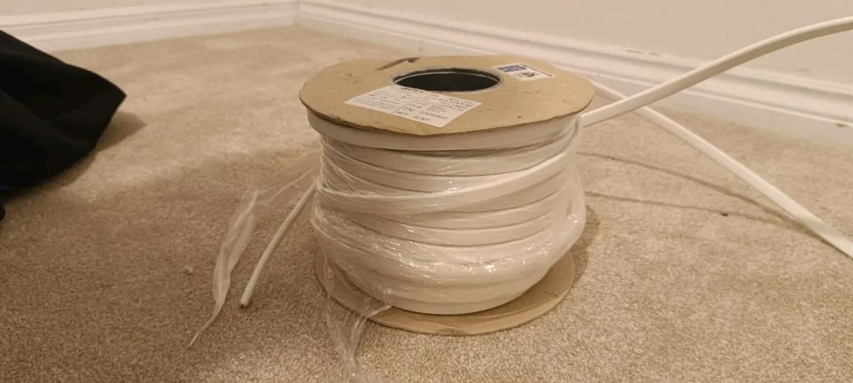 50m white electric cable - Image 1